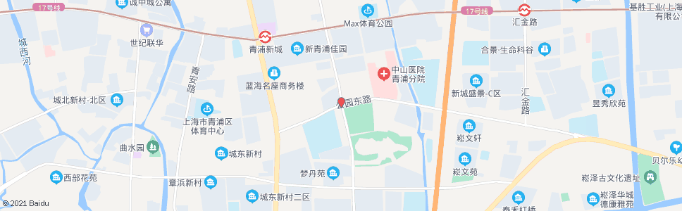 上海华青南路公园东路_公交站地图_上海公交_妙搜公交查询2024