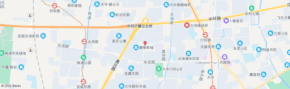上海大华新村(行知路)_公交站地图_上海公交_妙搜公交查询2024