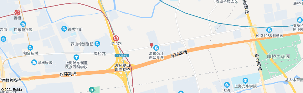 上海康桥路(汇丽集团)_公交站地图_上海公交_妙搜公交查询2024