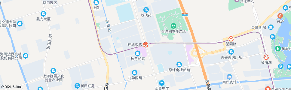 上海环城东路_公交站地图_上海公交_妙搜公交查询2024