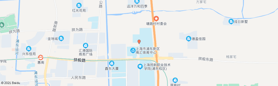 上海学海路拱北路_公交站地图_上海公交_妙搜公交查询2024