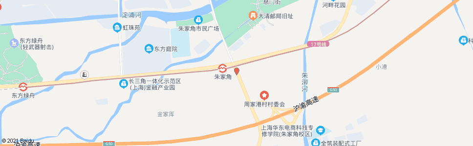 上海朱枫公路沪青平公路站(周家港村)_公交站地图_上海公交_妙搜公交查询2024