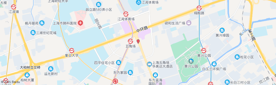 上海五角场黄兴路_公交站地图_上海公交_妙搜公交查询2024