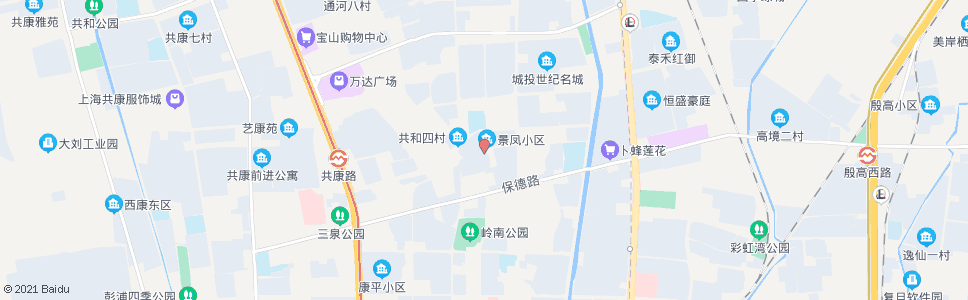 上海彭浦新村(景凤路)_公交站地图_上海公交_妙搜公交查询2024