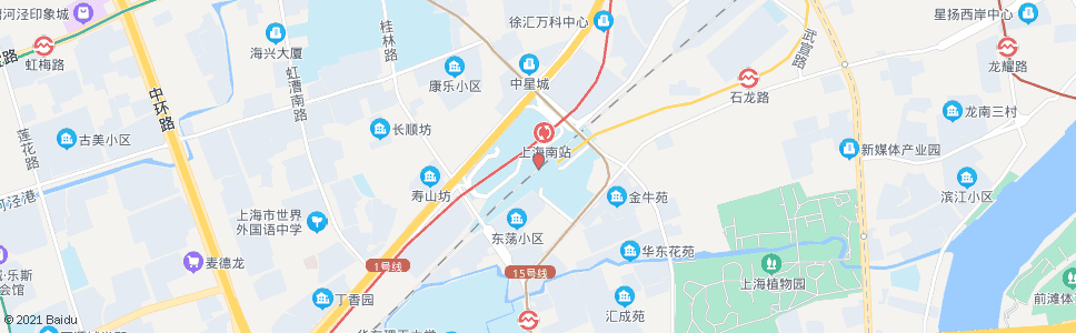 上海申南大道_公交站地图_上海公交_妙搜公交查询2024