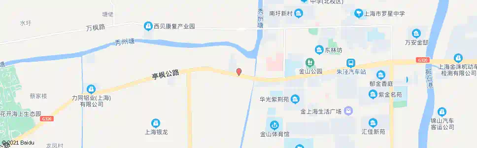 上海亭枫公路农场_公交站地图_上海公交_妙搜公交查询2024