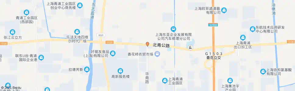 上海华青路北青公路_公交站地图_上海公交_妙搜公交查询2024