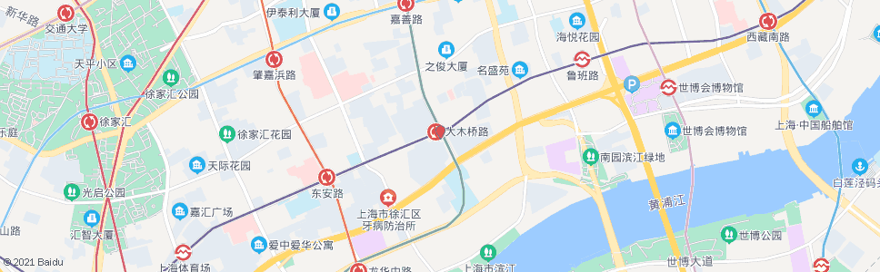 上海枫林路大木桥路_公交站地图_上海公交_妙搜公交查询2024