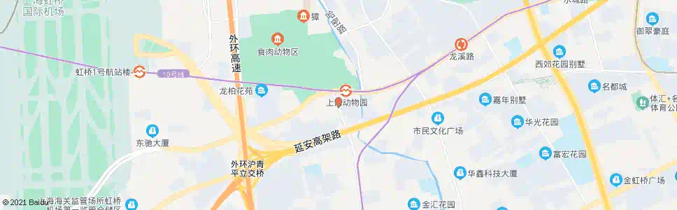 上海上海动物园(虹井路)_公交站地图_上海公交_妙搜公交查询2024