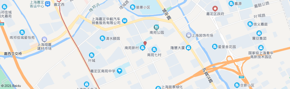 上海南苑小学_公交站地图_上海公交_妙搜公交查询2024