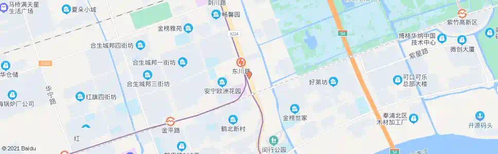 上海沪闵路东川路(招呼站)_公交站地图_上海公交_妙搜公交查询2024