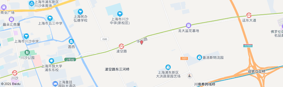 上海华洲路华洲北路(招呼站)_公交站地图_上海公交_妙搜公交查询2024