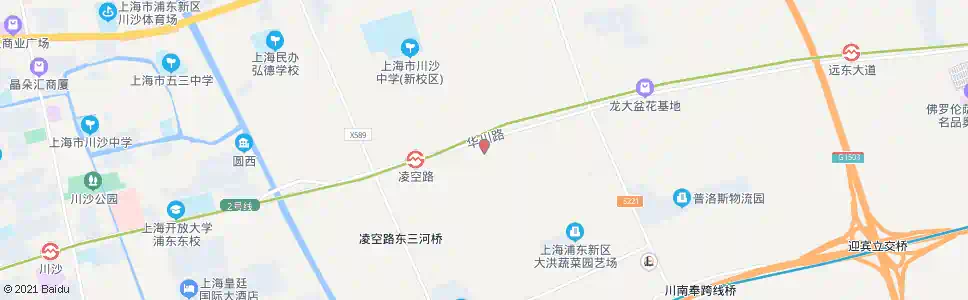 上海华洲路华洲北路(招呼站)_公交站地图_上海公交_妙搜公交查询2024