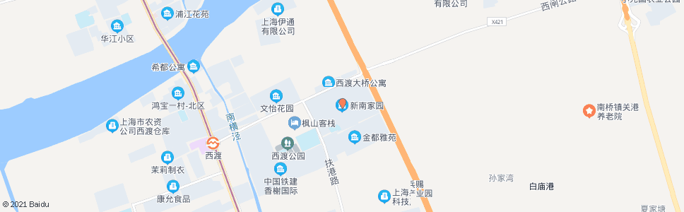 上海新南家园(招呼站)_公交站地图_上海公交_妙搜公交查询2024