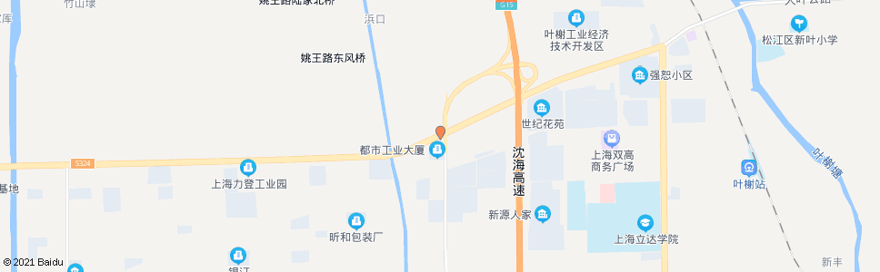 上海文工路叶新公路(招呼站)_公交站地图_上海公交_妙搜公交查询2024