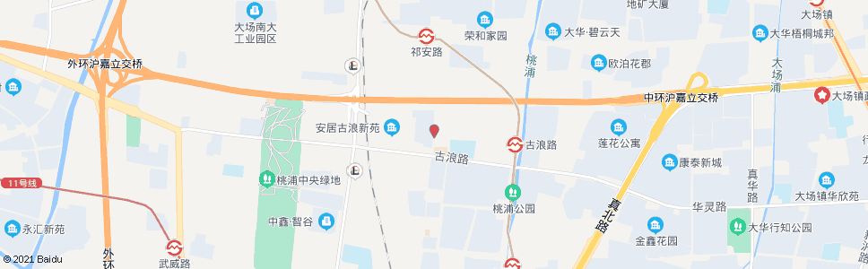 上海祁安路古浪路_公交站地图_上海公交_妙搜公交查询2024