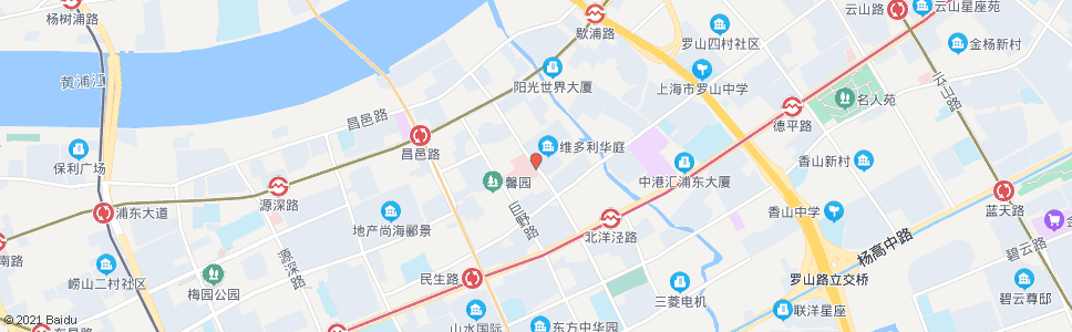 上海苗圃路定水路(公利医院)_公交站地图_上海公交_妙搜公交查询2024