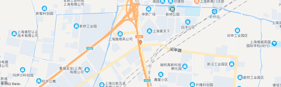 上海车新公路加工区_公交站地图_上海公交_妙搜公交查询2024