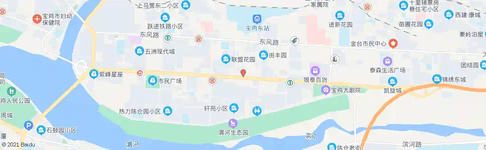 宝鸡金台地税局联盟汽配城_公交站地图_宝鸡公交_妙搜公交查询2024