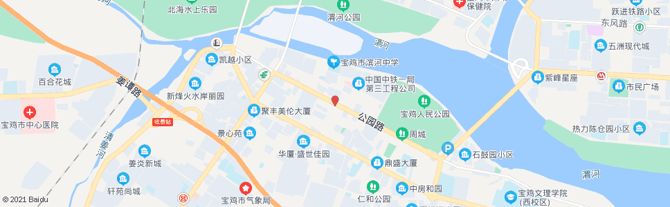 宝鸡公园路_公交站地图_宝鸡公交_妙搜公交查询2024
