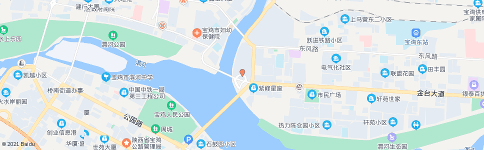 宝鸡金陵桥西_公交站地图_宝鸡公交_妙搜公交查询2024