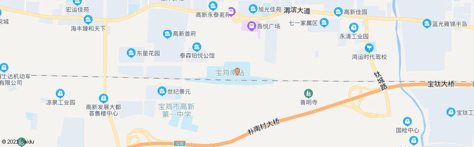 宝鸡南坡村_公交站地图_宝鸡公交_妙搜公交查询2024
