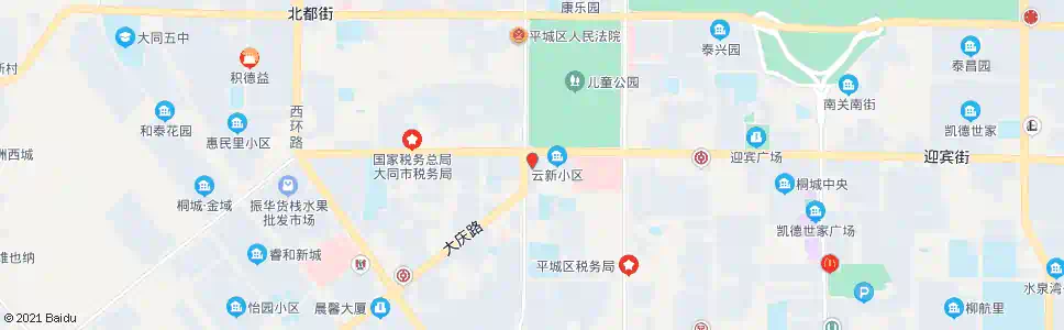 大同电视大楼_公交站地图_大同公交_妙搜公交查询2024