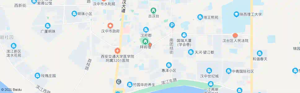 汉中拜将坛_公交站地图_汉中公交_妙搜公交查询2024