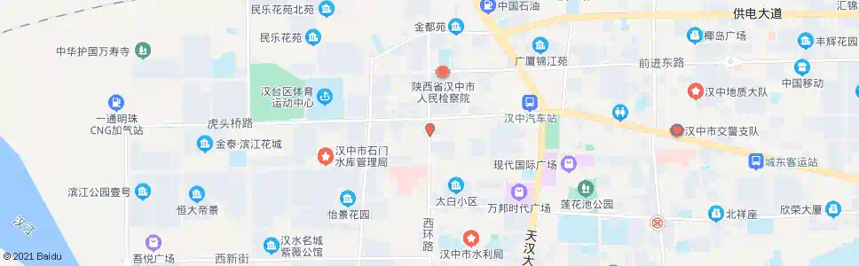 汉中虎桥路什字_公交站地图_汉中公交_妙搜公交查询2024