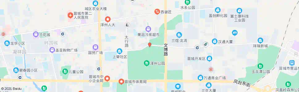 晋城泽州公园北门_公交站地图_晋城公交_妙搜公交查询2024