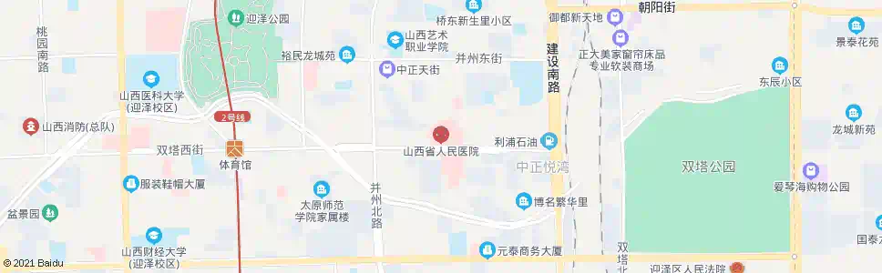 太原山西职工医学院(省人民医院)_公交站地图_太原公交_妙搜公交查询2024