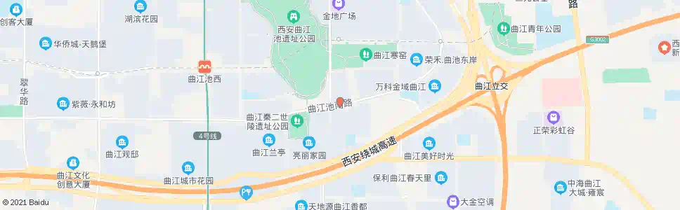 西安曲江池东路南口_公交站地图_西安公交_妙搜公交查询2024