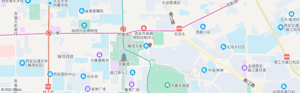 西安大观园_公交站地图_西安公交_妙搜公交查询2024
