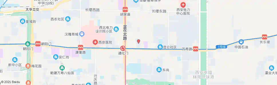 西安轻工市场_公交站地图_西安公交_妙搜公交查询2024