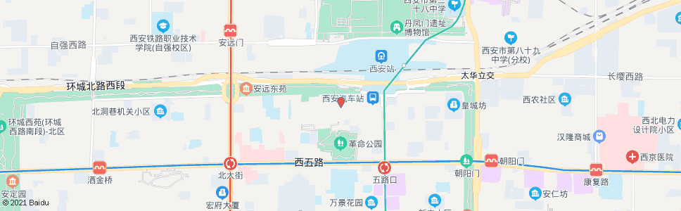 西安西八路_公交站地图_西安公交_妙搜公交查询2024