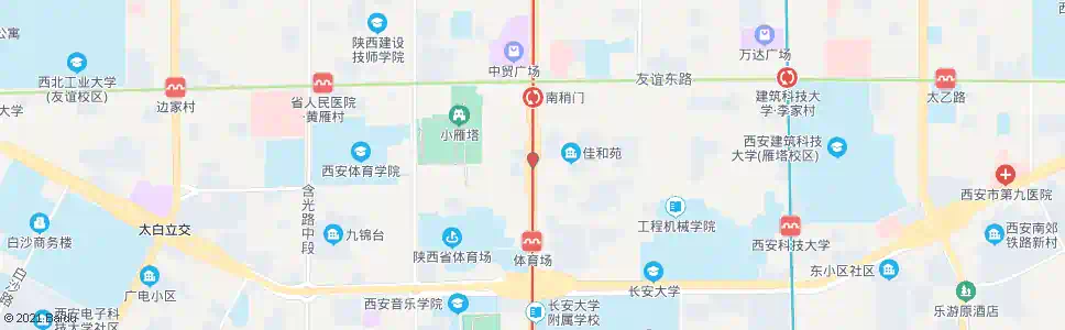 西安草场坡_公交站地图_西安公交_妙搜公交查询2024