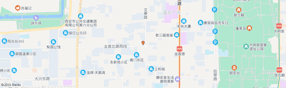 西安龙首北路文景路口_公交站地图_西安公交_妙搜公交查询2024