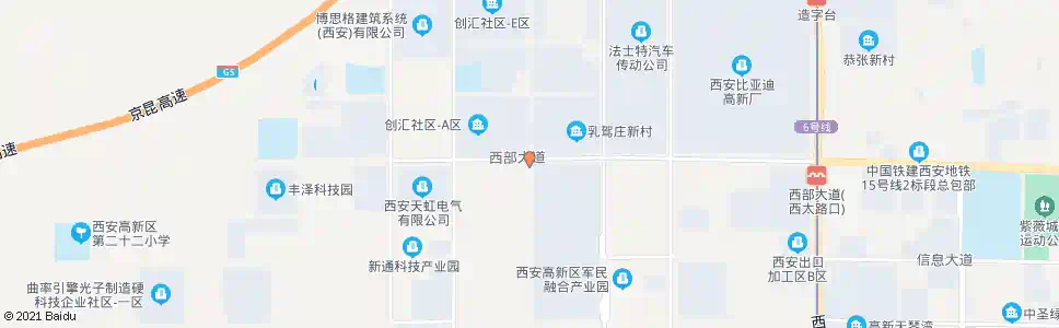 西安比亚迪北门_公交站地图_西安公交_妙搜公交查询2024