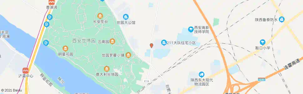 西安一二四所_公交站地图_西安公交_妙搜公交查询2024