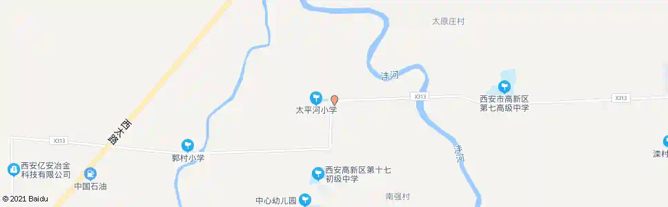 西安太平河村_公交站地图_西安公交_妙搜公交查询2024