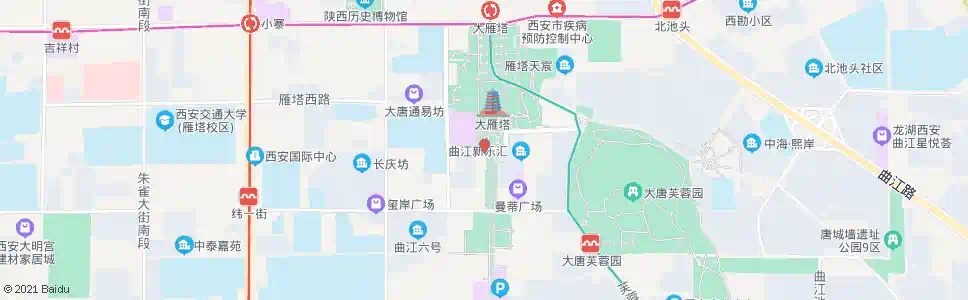 西安大雁塔南广场_公交站地图_西安公交_妙搜公交查询2024