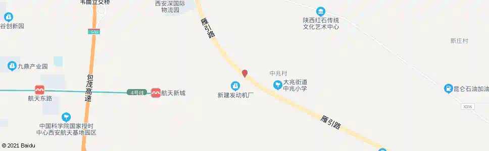 西安雁引路_公交站地图_西安公交_妙搜公交查询2024