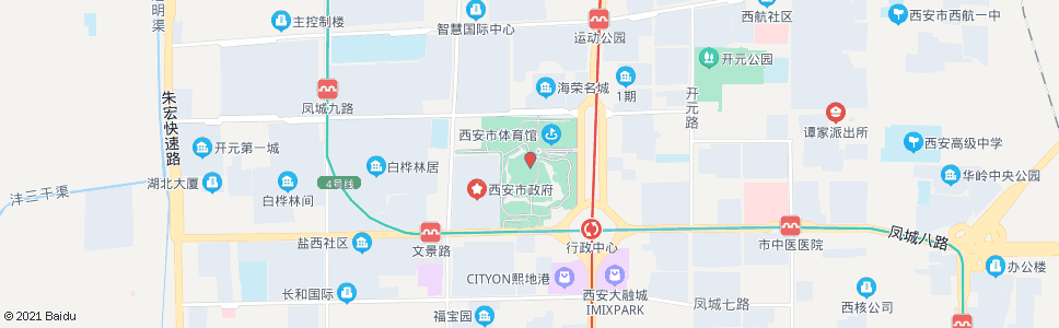西安城市运动公园_公交站地图_西安公交_妙搜公交查询2024