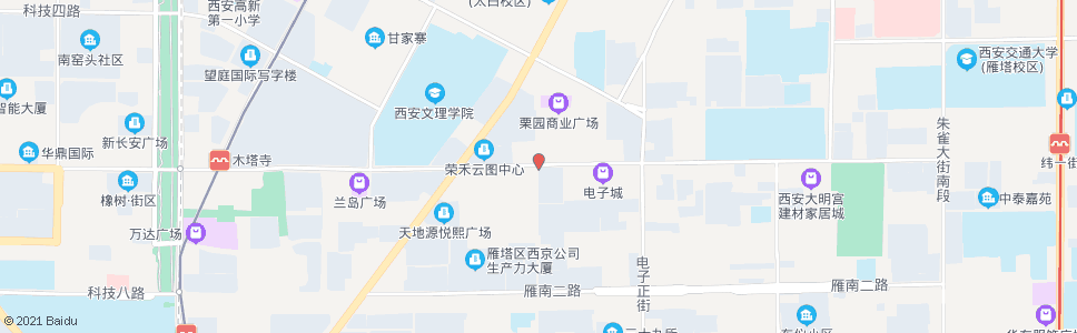 西安电子二路西口_公交站地图_西安公交_妙搜公交查询2024