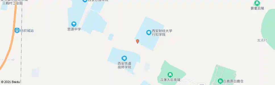 西安西财行知学院_公交站地图_西安公交_妙搜公交查询2024