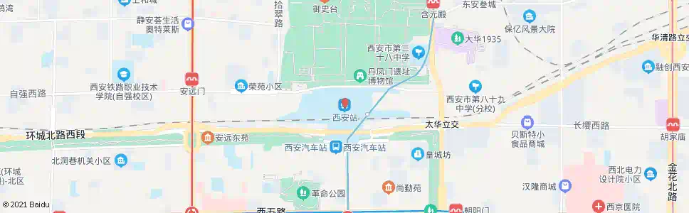 西安西城坊_公交站地图_西安公交_妙搜公交查询2024