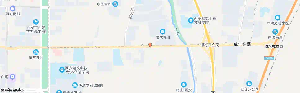 西安田家湾_公交站地图_西安公交_妙搜公交查询2024