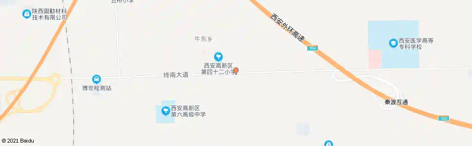 西安牛二村_公交站地图_西安公交_妙搜公交查询2024