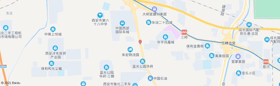 西安车张村_公交站地图_西安公交_妙搜公交查询2024