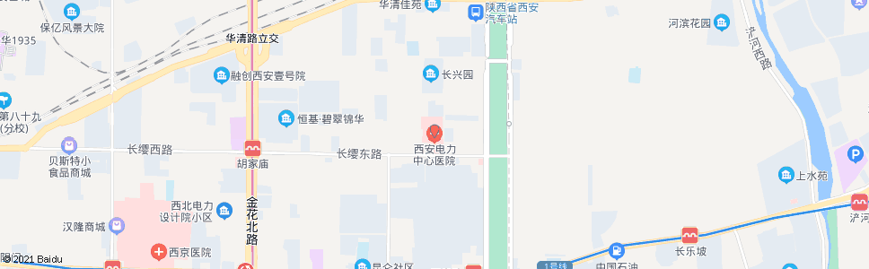 西安电力医院_公交站地图_西安公交_妙搜公交查询2024